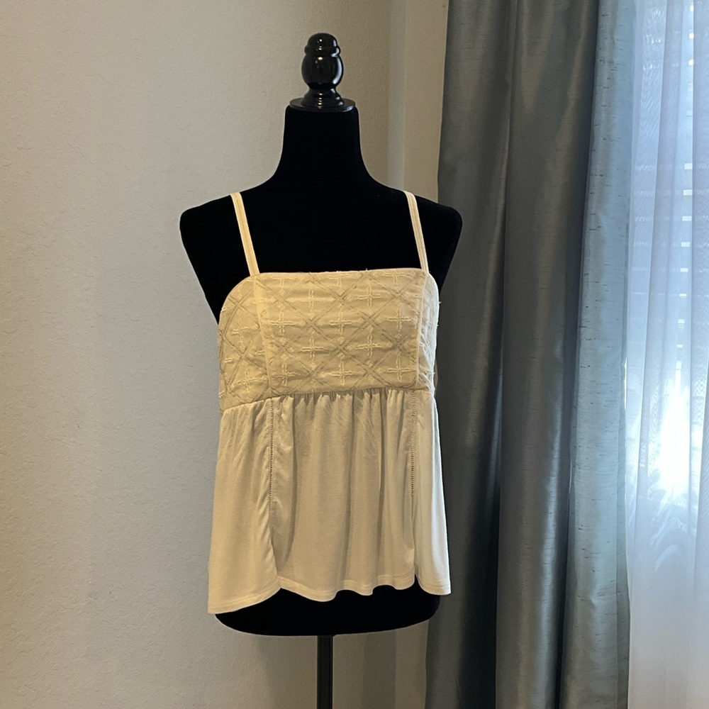 American Eagle Outfitters Cream Camisole Top